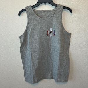 Longboard Legends Graphic Tank Top Gray Estimated Size XXL